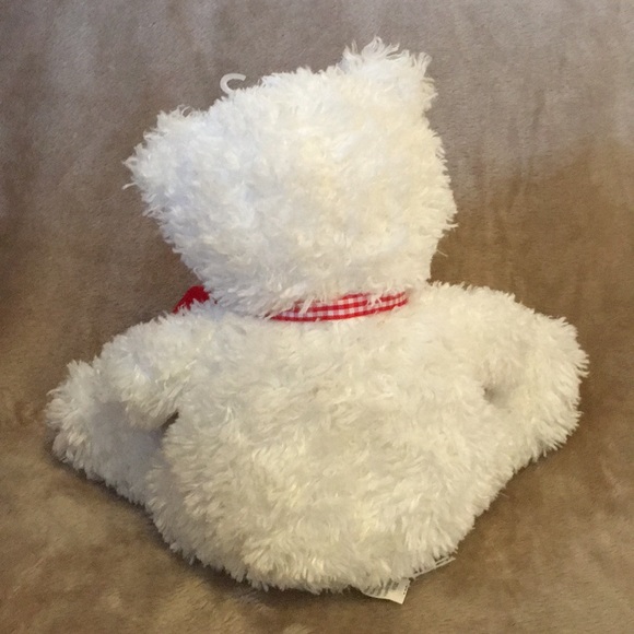 Hallmark White Valentines Teddy Bear - Picture 2 of 2